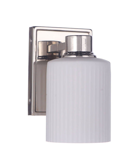 Craftmade 12905PLN1 polished nickel wall sconce