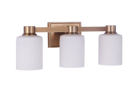 Craftmade 12920SB3 satin brass vanity