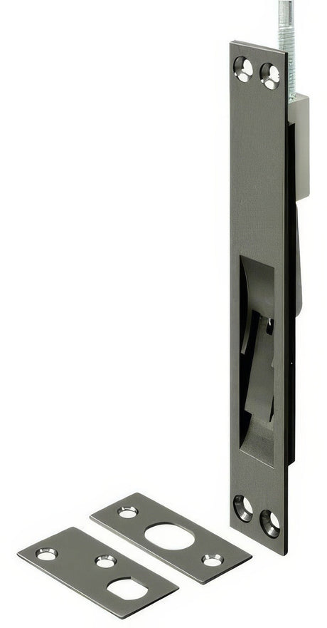 Deltana 12EFB15A antique nickel flush bolt