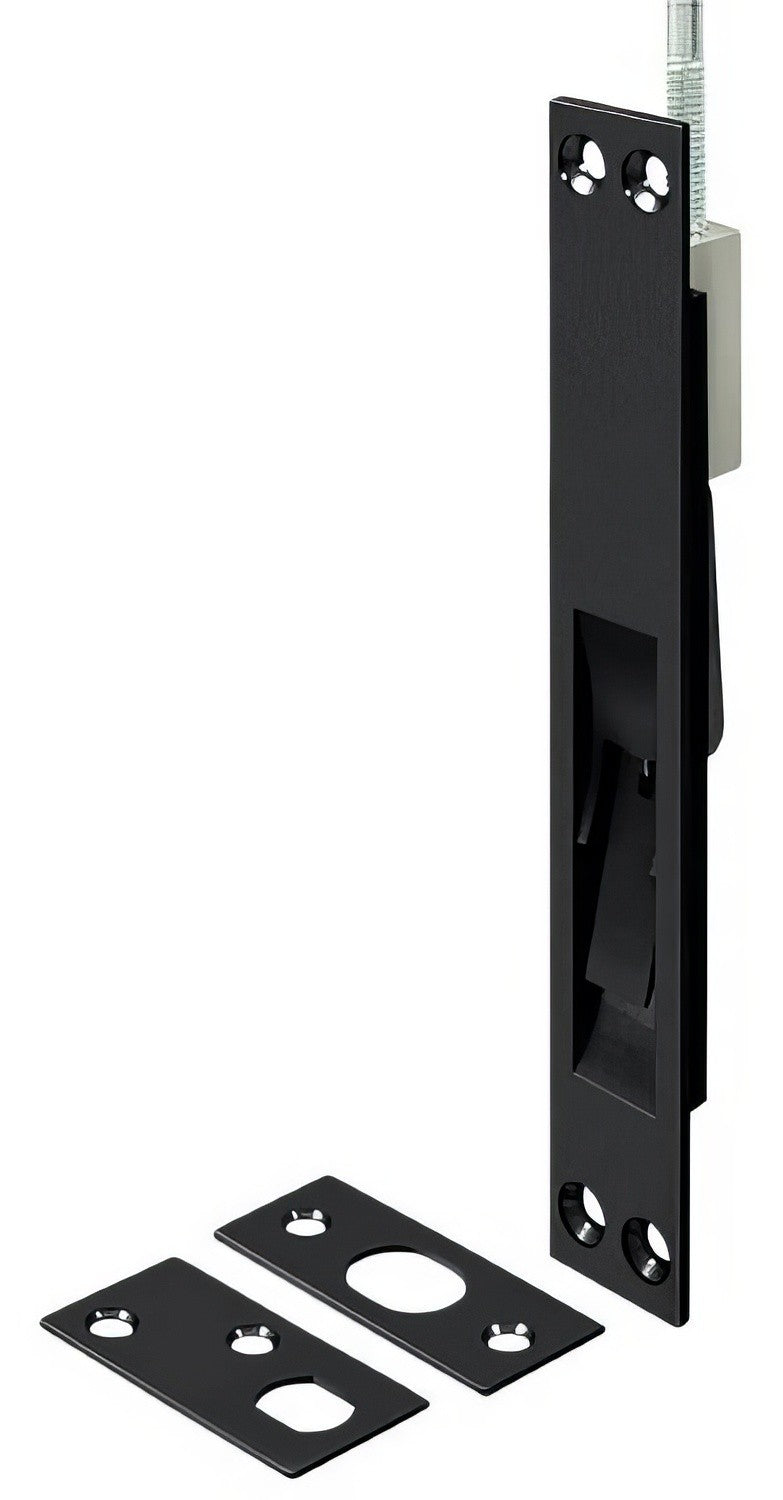 Deltana 12EFB19 flush bolt in black, additional view