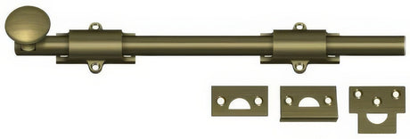 Deltana 12SB5 antique brass surface bolt