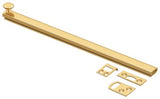 Deltana 12SBCS003 lifetime polished brass surface bolt