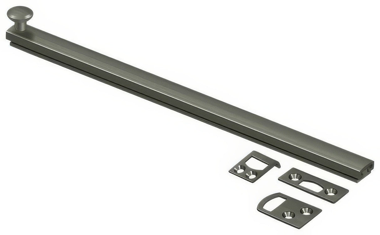 Deltana 12SBCS15A antique nickel surface bolt