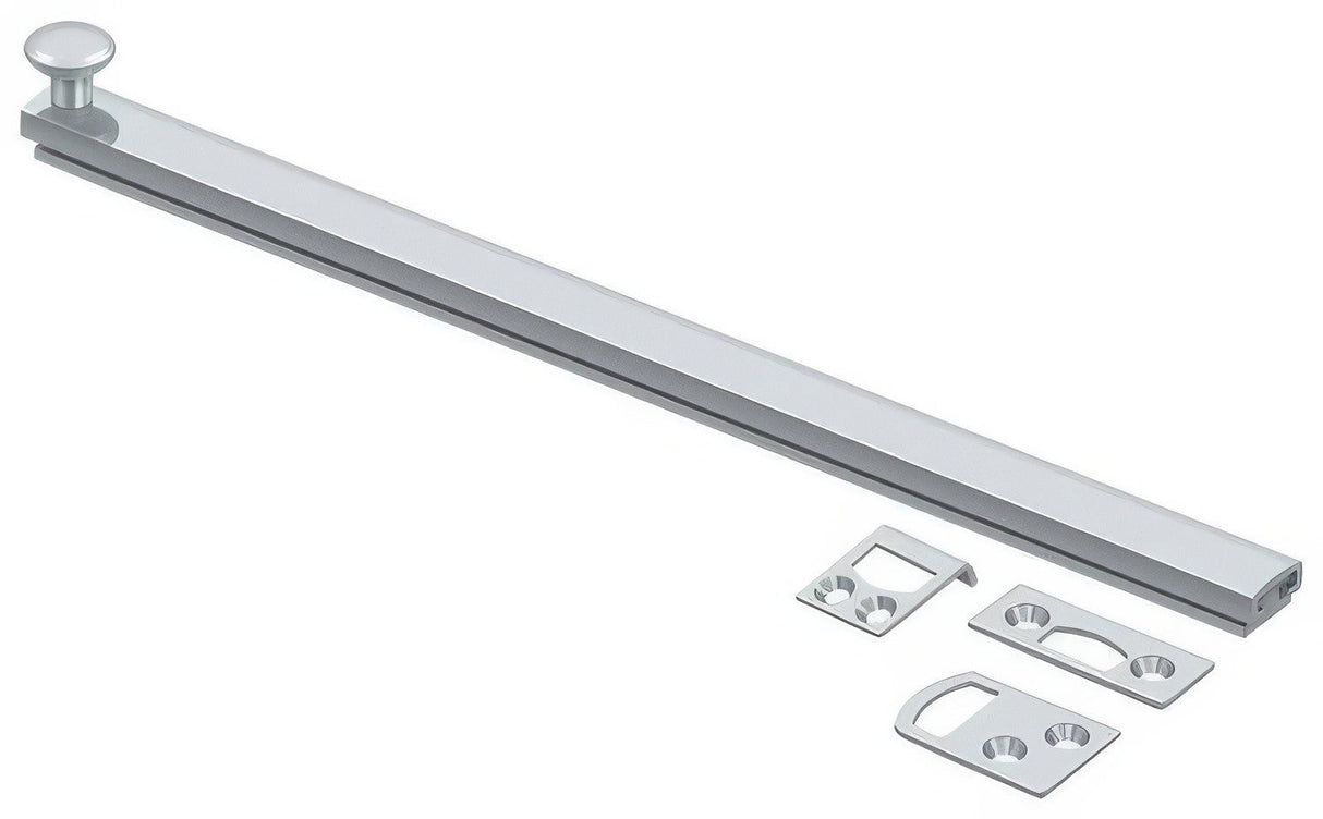 Deltana 12SBCS26 polished chrome surface bolt