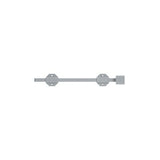 Deltana 12SBM26D brushed chrome surface bolt