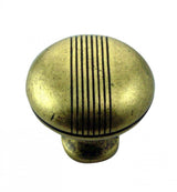 MNG Hardware 13221 132 1-1/2" Striped Cabinet Knob Satin Antique Nickel