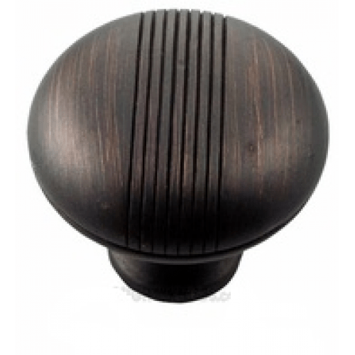 MNG Hardware 13210 132 1-1/2" Striped Cabinet Knob Distressed Brass