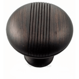 MNG Hardware 13210 132 1-1/2" Striped Cabinet Knob Distressed Brass