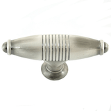 MNG Hardware 13311 133 2-3/5" Striped Egg Cabinet Knob Antique Silver