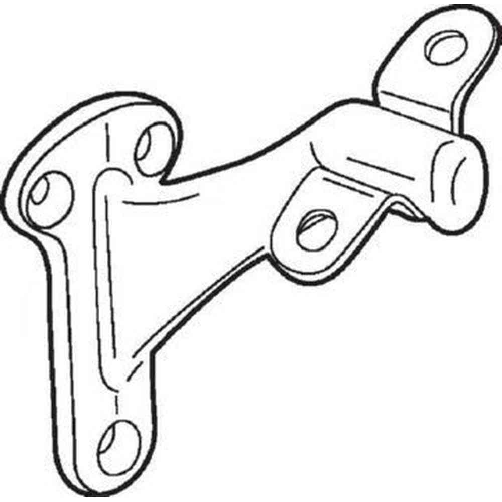 Don-Jo 130620 satin nickel handrail bracket