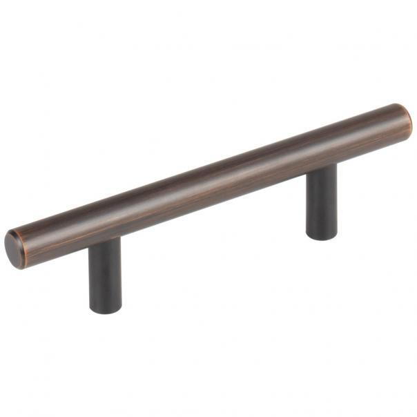 Elements 136DBB Naples cabinet pull in satin stainless, additional view