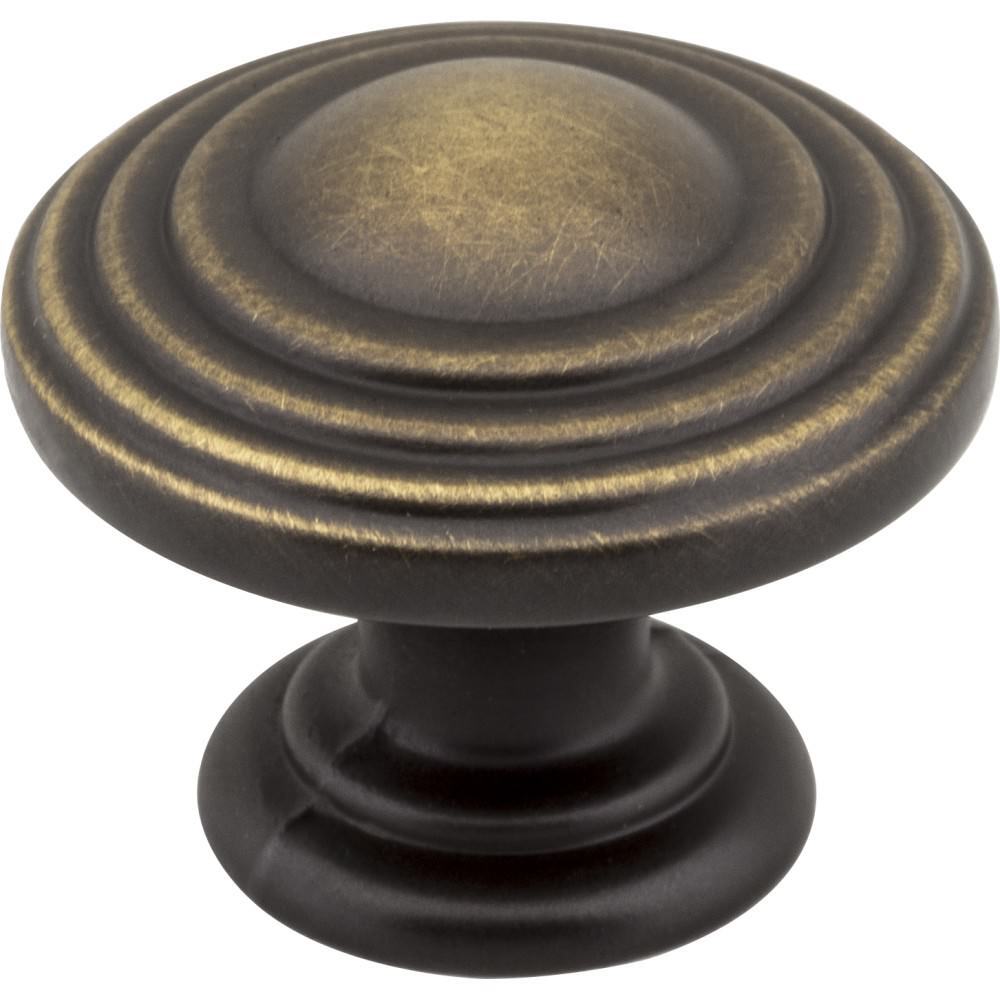 Jeffrey Alexander 137ABSB antique brushed satin brass cabinet knob