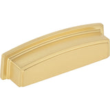 Jeffrey Alexander 141-96BG brushed gold cabinet drawer pull