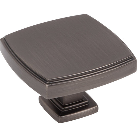 Jeffrey Alexander 141L-BNBDL Renzo cabinet knob in satin stainless, additional view