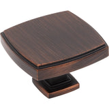 Jeffrey Alexander 141L-DBAC brushed oil rubbed bronze cabinet knob