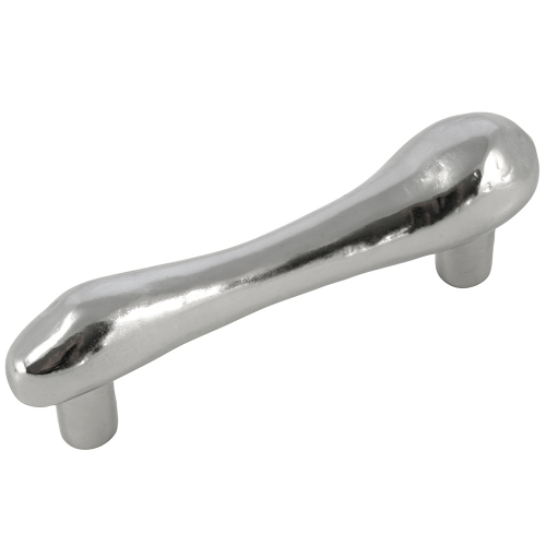 MNG Hardware 14311 143 3" Potato Cabinet Pull Satin Silver Antique