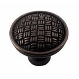 MNG Hardware 14511 145 1-1/4" Rattan Cabinet Knob Satin Antique Nickel