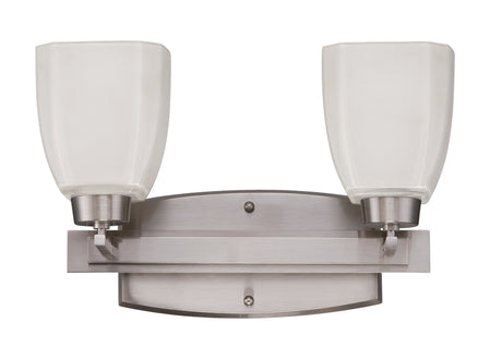 Craftmade 14715BNK2 Bridwell 2 Light Vanity in Brushed Polished Nickel