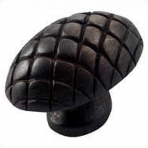 MNG Hardware 14913 149 1-1/2" Quilted Egg Cabinet Knob Oil Rubbed Bronze