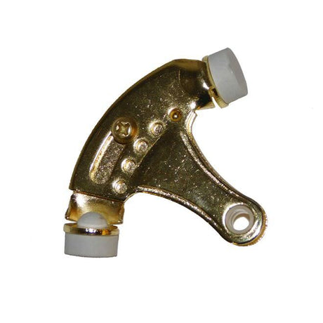 Don-Jo 1502-619 hinge stop in polished brass, additional view