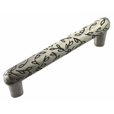 MNG Hardware 15421 154 3" Vine Cabinet Pull Satin Antique Nickel