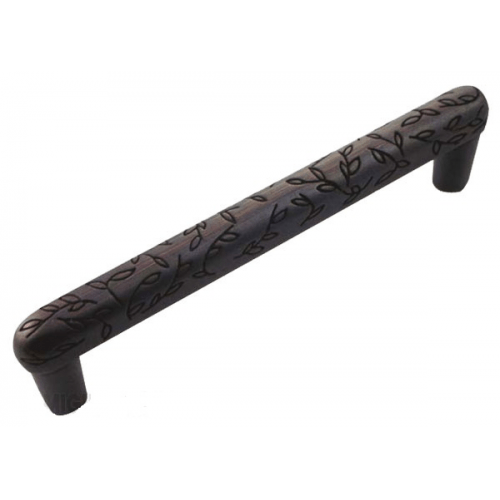 MNG Hardware 15411 154 3" Vine Cabinet Pull Satin Antique Silver