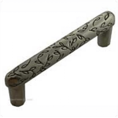 MNG Hardware 15420 154 3" Vine Cabinet Pull Satin Antique Brass