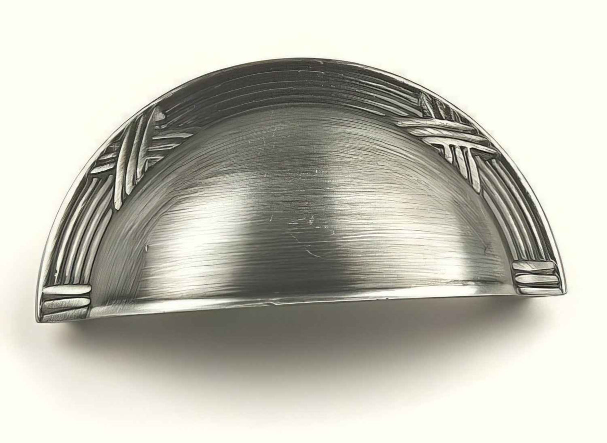 Century Hardware 15543-ASH Georgian cup pull in satin stainless, additional view