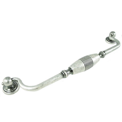 MNG Hardware 15811 158 9" Striped Drop Cabinet Pull Satin Antique Nickel