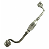 MNG Hardware 15815 158 9" Striped Drop Cabinet Pull Polished Chrome