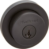 Kwikset 158RDT-514S.STRKP iron black single cylinder deadbolt