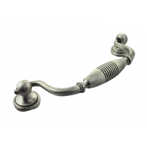 MNG Hardware 15921 159 5" Striped Drop Cabinet Pull Satin Chrome