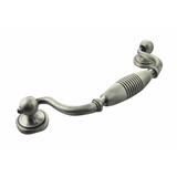 MNG Hardware 15921 159 5" Striped Drop Cabinet Pull Satin Chrome