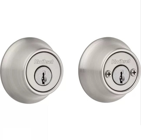 Kwikset 665 Double Cylinder Deadbolt in Antique Nickel