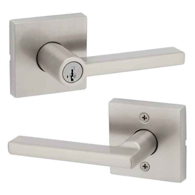 Kwikset 750HFLSQT Halifax Lever in Satin Nickel