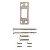 Kwikset 820049-00 Square Corner Deadbolt Strike in Satin Nickel