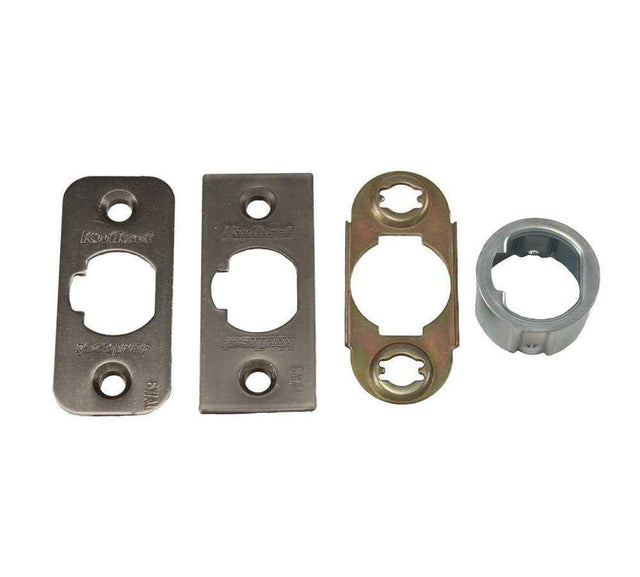 Kwikset 83714-00 Adjustable Plain Latch FD Rated in Bright Brass