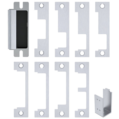 HES 1600CS-630-LMS satin stainless steel electric strike