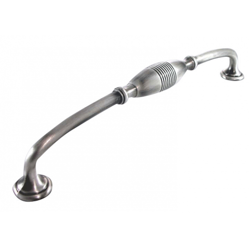 MNG Hardware 16011 160 9" Striped Cabinet Pull Antique Silver