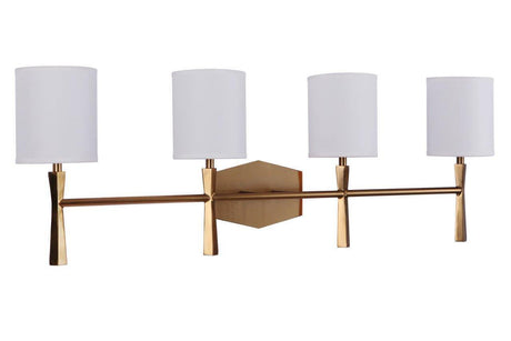 Craftmade 16032SB4 Chatham 4 Light Vanity in Satin Brass