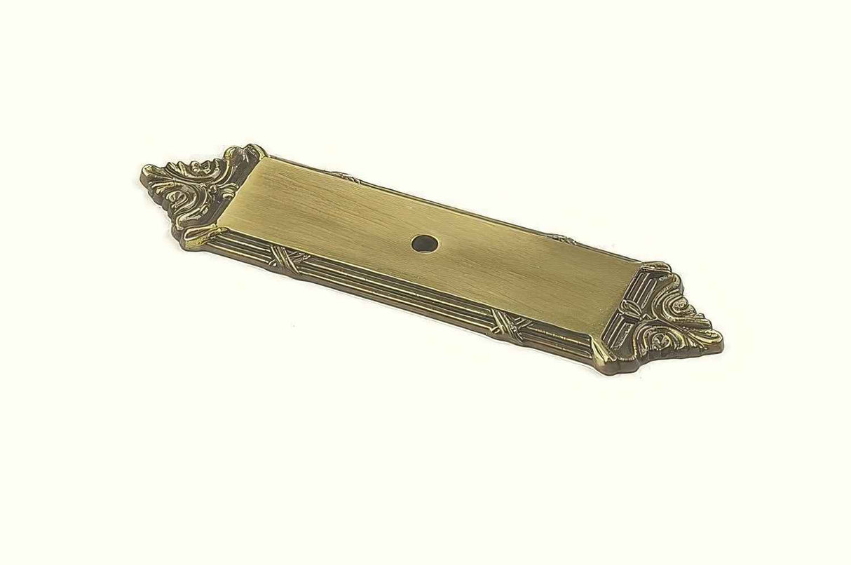 Century Hardware 16079-PA polished antique cabinet backplate
