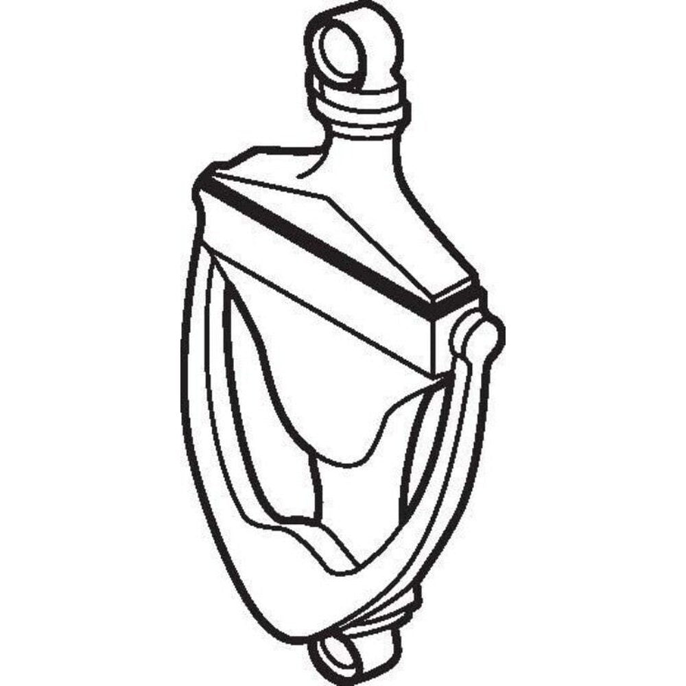 Don-Jo 1613605 bright brass door knocker