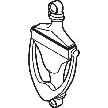 Don-Jo 1613605 bright brass door knocker