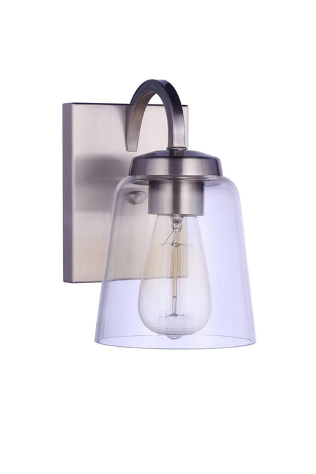 Craftmade 16306BNK1 brushed polished nickel wall sconce