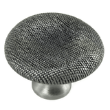 MNG Hardware 16614 166 1-1/2" Vanilla Thumbprint Cabinet Knob Polished Nickel