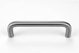 Don-Jo 16628 door pull in satin stainless, front view