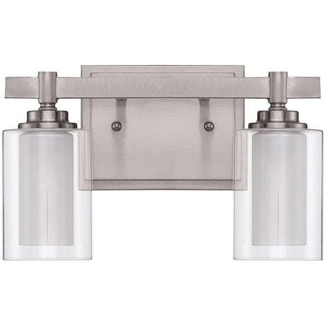 Craftmade 16712BNK2 16712-2 Celeste 2 Light Vanity Brushed Polished Nickel