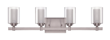 Craftmade 16727BNK4 16727-4 Celeste 4 Light Vanity Brushed Polished Nickel