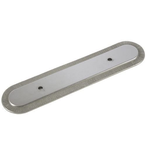 MNG Hardware 16921 169 3" Vanilla Guerlain Backplate Satin Antique Nickel - 6"o/a