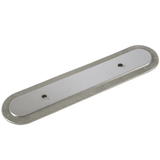 MNG Hardware 16921 169 3" Vanilla Guerlain Backplate Satin Antique Nickel - 6"o/a